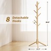 Azaeahom Coat Rack, Coat Racks Freestanding with 8 Hooks 3