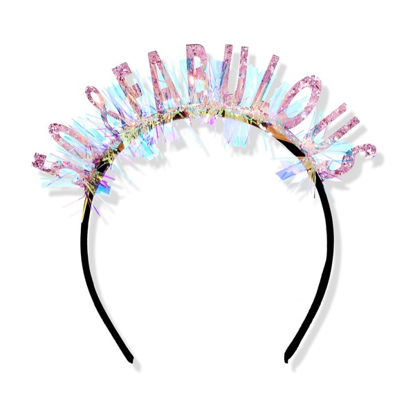 CIEHER 50th Birthday Crown 50 & Fabulous Birthday Headband, 50th
