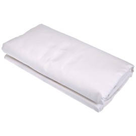 Nuit des Vosges 2094459 Cotoval Spannbettlaken Uni Baumwolle Weiss 80 x 190 cm