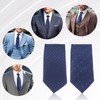 2PCS Men's Clip-on Ties - Solid Uniform Pre-tied Adjustable Neck