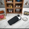 Jowxsx Black Metal Rectangular Empty Mini Tin Box,Mini Iron Box