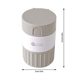 Portable Pill Splitter - Portable Pill Crusher Splitter Grinder with Stainless Steel Blades,Household Accessories Pill Slicer for Outings Trips Tours