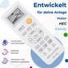 Wellclima WEC-HA1 Remote Control for Haier Air Conditioners for HEC,