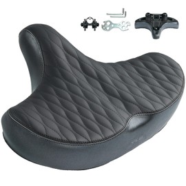 YLG Oversized Bicycle Seat - Wide Bike Seat Cushion for Comfort, Oversized Bike Saddle for Women and Men, Fits Peloton, Cruiser, and Electric Bikes