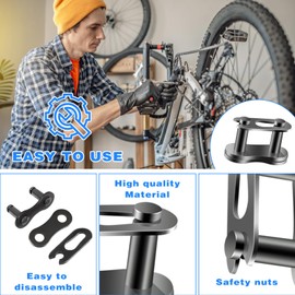 8 Pcs 420 Chain Master Link, Motorcycle Chain Link Connector, Master Links for 420 Chain, Master Link Connector Replacement for Motorcycle 50cc 70cc 90cc 110cc 125cc ATV Quad 4 Wheeler Pocket Bike