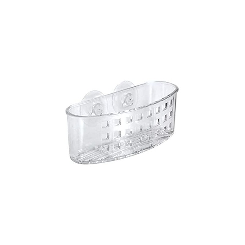 interDesign Suction Flatware Holder, Clear