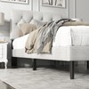 HAOARA Twin Size Platform Bed Frame with Upholstered Button Tufted