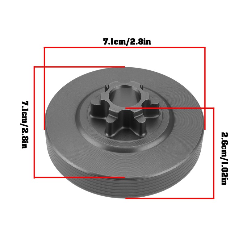 ECSiNG 1PC Chainsaw Replacement Sprocket 309418001 Compatible with Ryobi RY3716