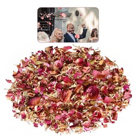 Eco-Friendly Biodegradable Wedding Confetti – 100% Natural Dried Rose Petal Confetti, Perfect for Weddings, Celebrations & Events – Romantic, Sustainable, Compostable Confetti Petals