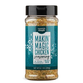 Tastefully Simple Makin' Magic Chicken Seasoning for Grilling, Frying, Baking, and More, Clean, Keto, and Paleo, No Gluten Ingredients, 8.1 Ounce