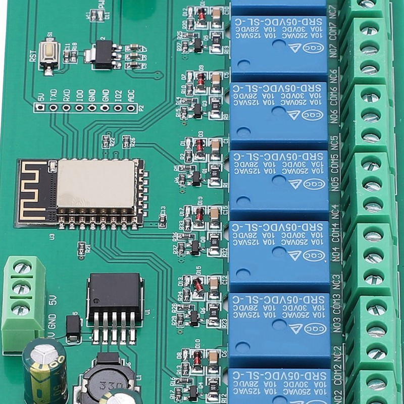 Relay Module WIFI 8‑Channel ESP8266 Development Board for Wireless Control