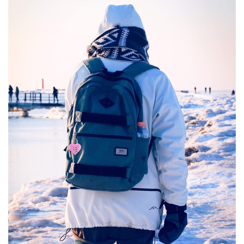 Pink Love Heart Shape Combination Padlock, Mini 3-Digit Password Resettable