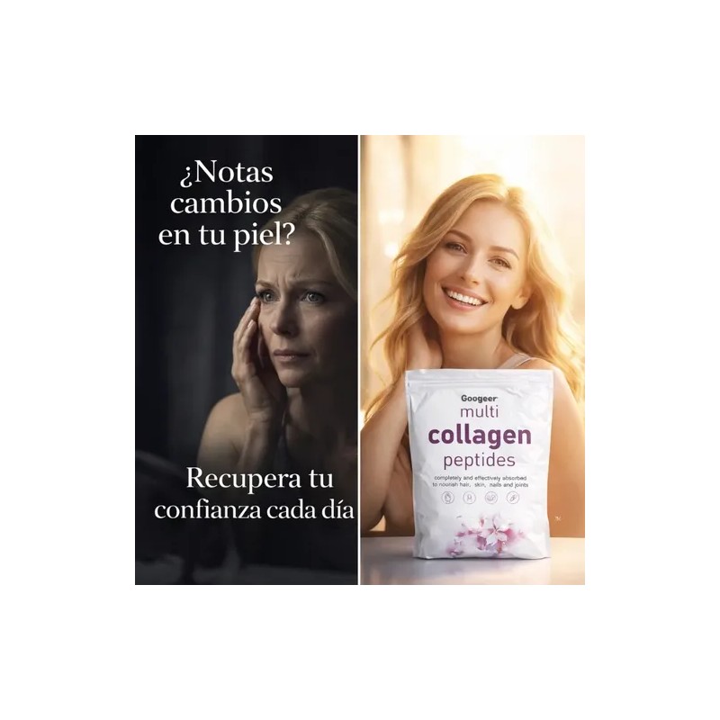 Colágeno En Polvo Multi Para Piel Cabello Uñas Googeer