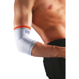Elbow Support Thuasne Sport - White/Orange - Size XL