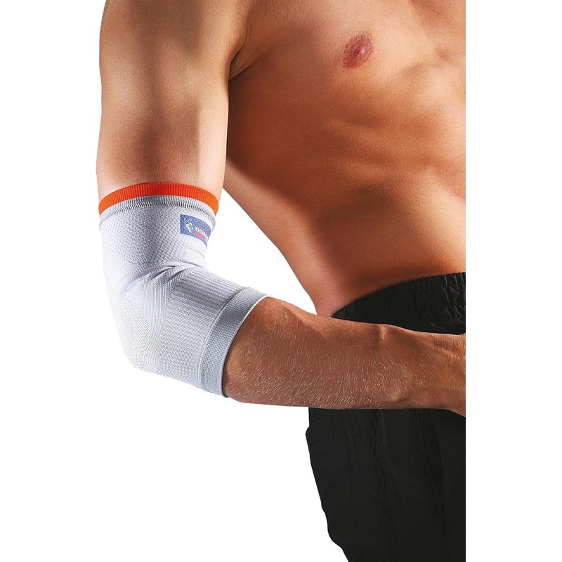 Elbow Support Thuasne Sport - White/Orange - Size XL