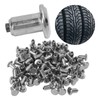 QANYEGN 100PCS Tire Studs Silver, Car Tire Snow Spikes, Universal