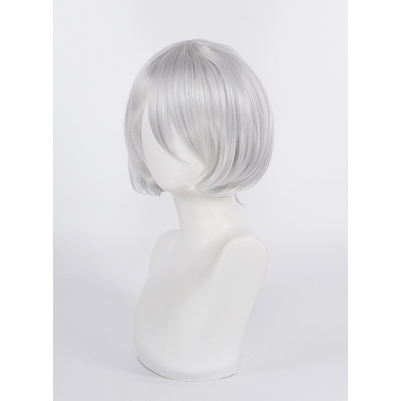 OSIAS 2B Wig Silver Thick Short Heat Resistant Hair