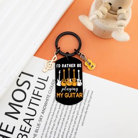 UIWIHHP Guitar Keychain Gifts for Men Women Cool Gifts for Music Lovers Guitars Accessories Gift for Men Music Stuff Guitar Players Gift Ideas