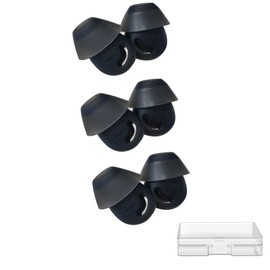 Rhinenet Ear Tips for Plantronics Voyager 6200 UC/Backbeat Go 410 Headset Replacement in-Ear Earbuds EarGel Kit Washable Noise-Isolating Durable Soft Silicone Tips, 3 Pair (Medium)