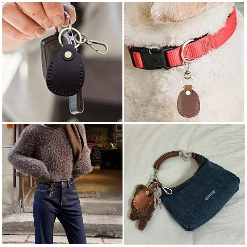 DEVENTORZ Keychain, Genuine Leather, IC Chip Compatible, Coin Storage, Key