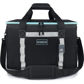 INSMEER Hielera Térmica Plegable para 65 latas Gran Capacidad Bolsa enfriadora, a Prueba de Fugas/aislada/Plegable/con Correa Ajustable, Adecuada para Playa, Picnic, Compras, Camping