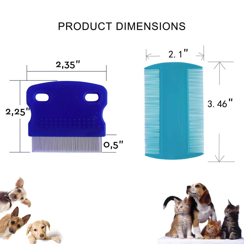3 Pcs Pet Comb Tear Stain Remover Combs for Dogs,