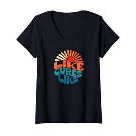 Womens Like Cures Like Homeopathy Ambassador V-Neck T-Shirt