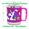 F-32 12 Oz Kids Stainless Steel Unicorn Purple 3D Mug