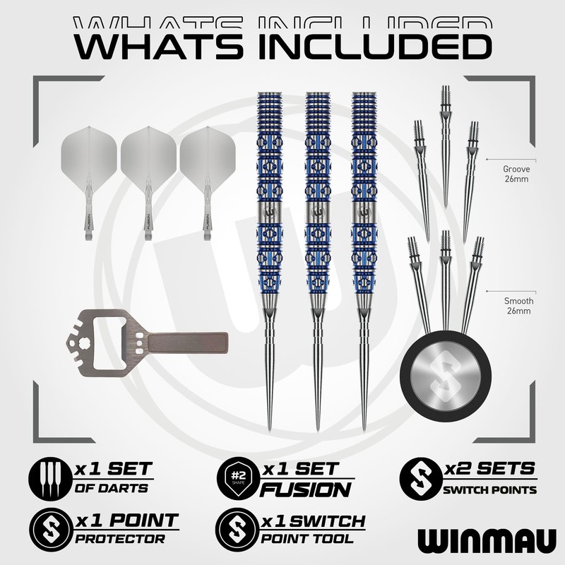 WINMAU | Lunaris | 22g | Tapered | Steel Tip