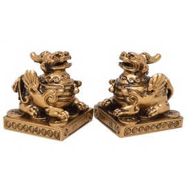 Feng Shui Pair of Pi Xiu/piyao Statue Figurine J1027
