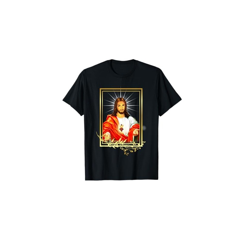 Immacolato Gesù Cristo Santissimo Gesù Cattolicesimo Maglietta