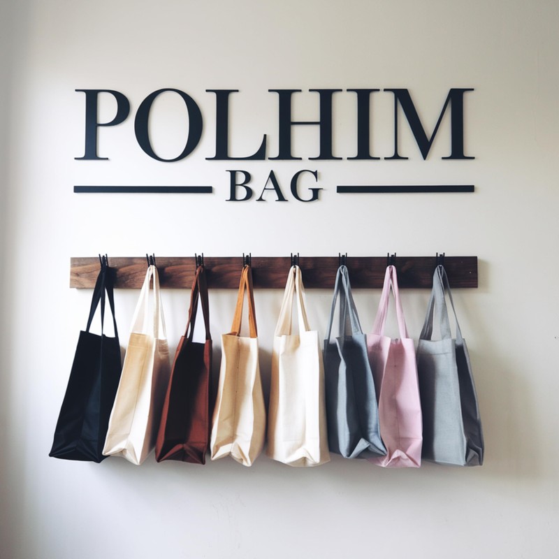 POLHIM Cotton Tote Bag 100% Cotton: Spacious with Inner Pocket