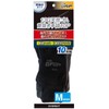 Everest 10 Pairs 13G Natural Rubber Backless Gloves, Medium, Black
