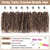 COOKOO Pre Looped Yanky Twist Crochet Hair 10 Inch 8