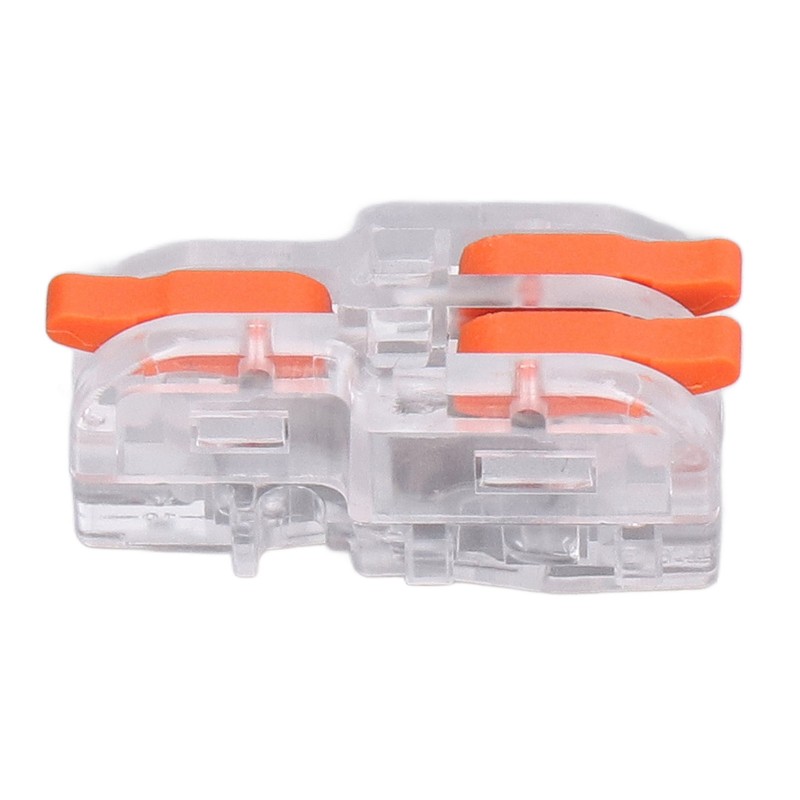 30PCS Quick Splicing Wire Connector Transparent PC Copper Stripping Terminal