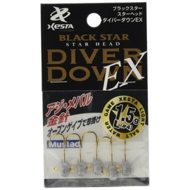 XESTA Black Star Star Head Diver Down EX S (#6) Size 0.2g