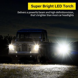 XURLEQ Flashlight Rechargeable Flashlights Flashlight 3 Modes Adjustable Waterproof Tactical Flashlight LED Flashlight for Camping Biking Hiking Outdoor Emergency