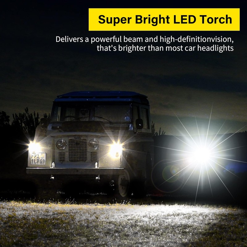 XURLEQ Flashlight Rechargeable Flashlights Flashlight 3 Modes Adjustable Waterproof Tactical