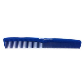 Hercules Sägemann HS C5 Carbon 5 Professional Hair Cutting Comb Blue Hair Comb (Anti-Static) Carbon Comb with 2 Teeth Fine + Coarse, 7 Inches, Hair Comb (5b)