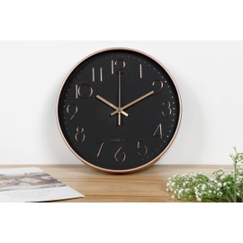 matakoko315 Wall Clock, Simple Design, For Indoor Rooms, Continuous Second Hand, Sweep Type, Analog, Circular, 3 Types, Living Room, Children's Room, Dining, Office, Black, Red, Black, White, Pink,