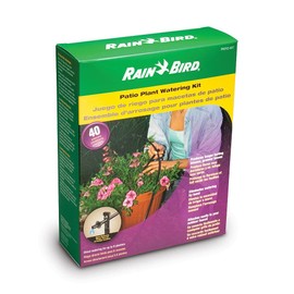 Rain Bird PATIOKIT Sistema De Riego Por Goteo, Equipo Ideal P/Todo Tipo De Plantas Y Macetas, Práctico Y Fácil De Usar, Contiene Un Sistema De Goteo De 40 Pzas Para Regar Hasta 8 Macetas
