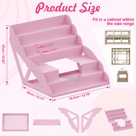 DUDSOEHO for Tonie Shelf Magnetic, Tonies Storage for Tonie Figures,30-50 Characters and Toniebox for Girls and Boys in Pink