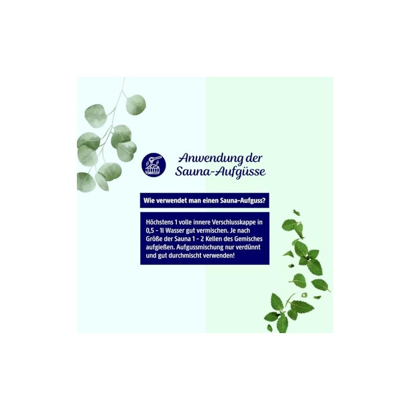 Dresdner Essenz Sauna Infusion Eucalyptus Menthol + Japanese Mint |