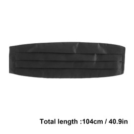 jojofuny 3Pcs Mens Bow Tie Cummerbund Hanky Handkerchief Set Adjustable Black Formal Bowtie Cummerbund Gentleman Suit Accessories Banquet Ball Party Accessaries (Black)