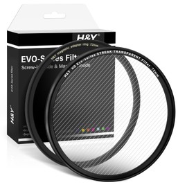 H&Y 72mm Variable Transparent Streak Filter 360° Rotatable Anamorphic Flare Effects Lens Filter Screw in and Magnetic Lens Filter 2 in 1 with Magnetic Adapter Ring for Photography Videography