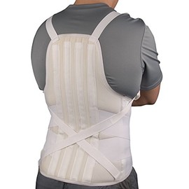 Truform-OTC Dorsolumbar Support, Spinal Disc Back Brace, Soft Style, Thoracic Kyphosis, 2X-Large