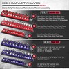 Magnetic Socket Holder Organizer Set: 6-Piece Detachable 1/2 3/8 1/4