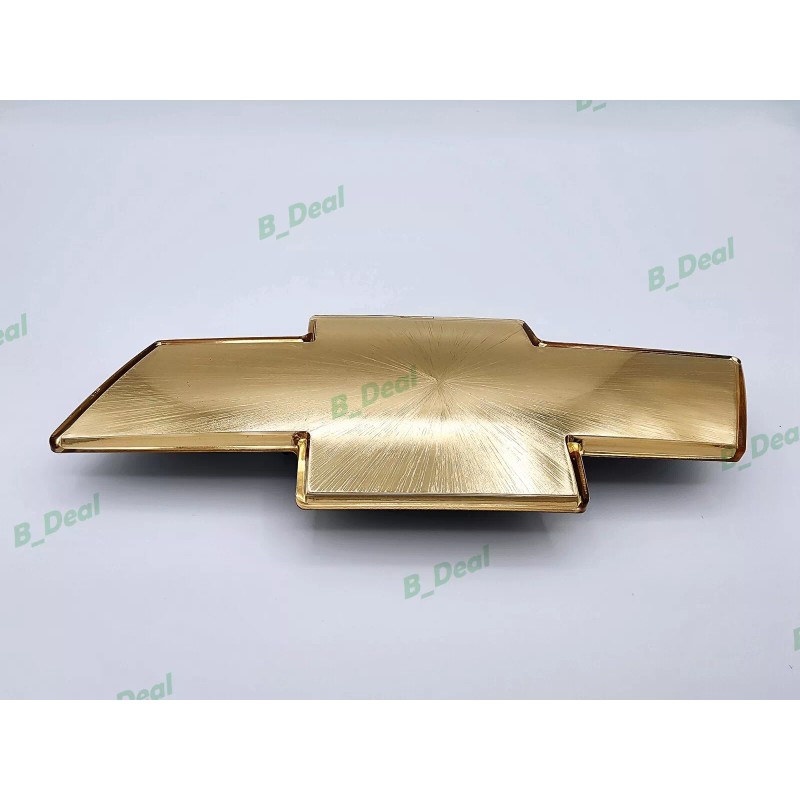 Auto Gold Brushed Front Grill Bowtie Emblem 1999-02 Silverado 2000-06