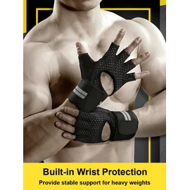 Workout Gloves for Men Workout Gloves Women, Weight Lifting Gloves Gym Gloves for Men, Exercise Gloves Work Out Gloves Weightlifting Gloves Gym Accessories for Men (Black, S)