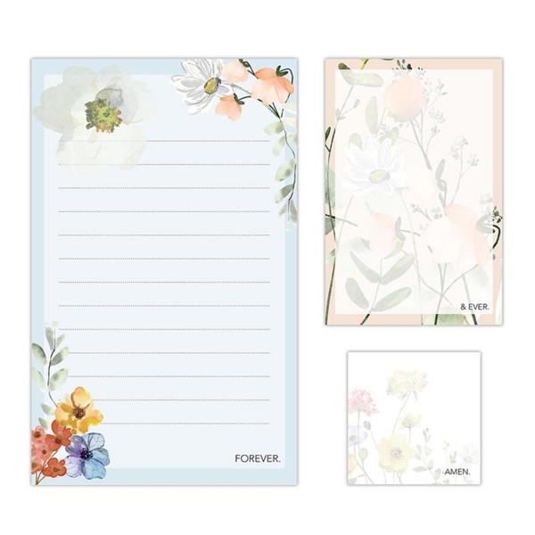 Faithworks Christian Gifts-Large, Small and Self Stick 3-Piece Inspirational Notepad